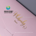 Custom Printing New Design Luxury Pink Color Paper Wedding Card Invitation Envelope